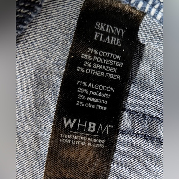 WHBM White House black market skinny flare bootcut jeans size 6s - Picture 6 of 6